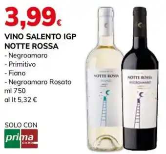 Basko Vino salento igp NOTTE ROSSA offerta