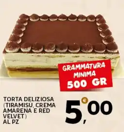 Extra Supermercati Torta deliziosa (tiramisu, crema amarena e red velvet) offerta