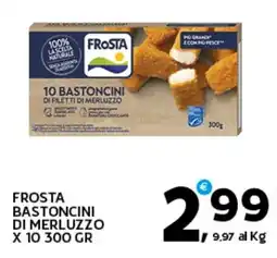 Extra Supermercati Frosta bastoncini di merluzzo offerta