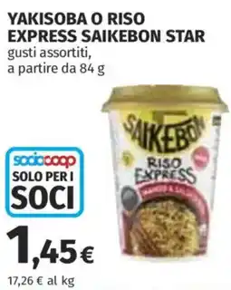 Coop Superstore Yakisoba o riso express SAIKEBON STAR offerta