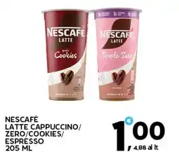 Extra Supermercati Nescafé latte cappuccino/ zero/cookies/ espresso offerta