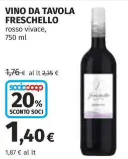 Coop Superstore Vino da tavola FRESCHELLO offerta