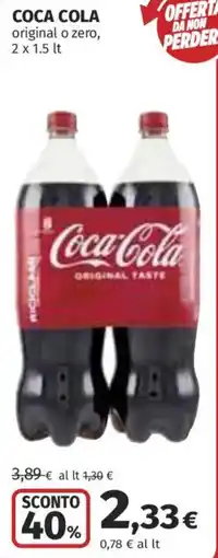 Coop Superstore COCA COLA original o zero offerta
