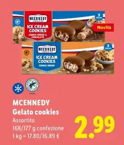 Lidl MCENNEDY Gelato cookies offerta