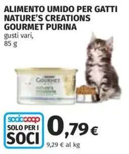 Coop Superstore Alimento umido per gatti nature's creations GOURMET PURINA offerta