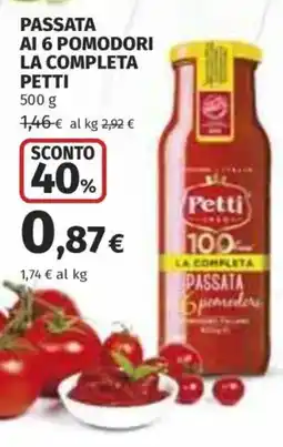 Coop Superstore Passata ai 6 pomodori la completa PETTI offerta