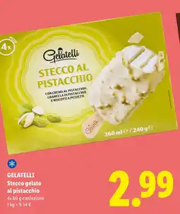 Lidl GELATELLI Stecco gelato al pistacchio offerta
