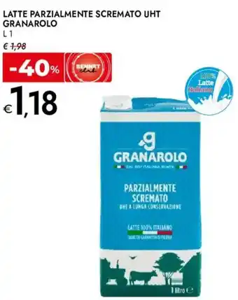 Bennet Latte parzialmente scremato uht GRANAROLO offerta