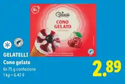 Lidl GELATELLI Cono gelato offerta