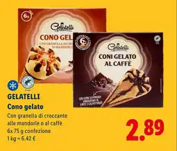 Lidl GELATELLI Cono gelato offerta