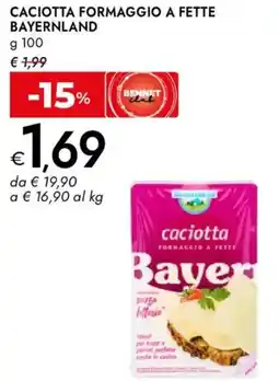 Bennet Caciotta formaggio a fette BAYERNLAND offerta