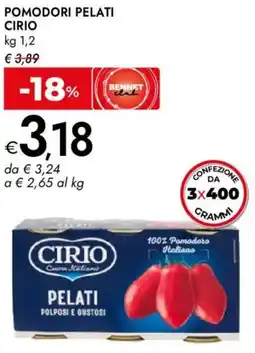 Bennet Pomodori pelati CIRIO offerta