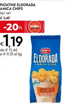 Bennet Patatine eldorada AMICA CHIPS offerta