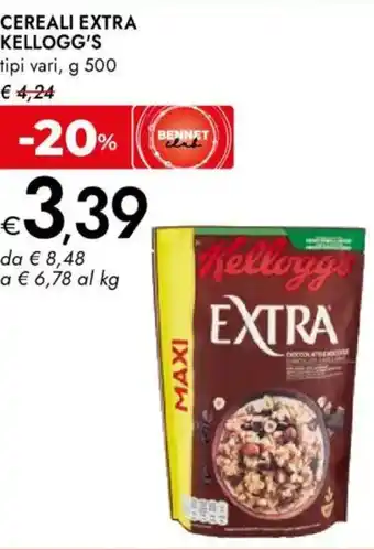 Bennet Cereali extra KELLOGG'S offerta