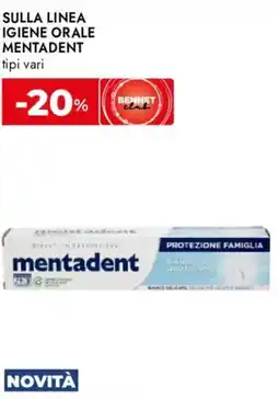 Bennet Sulla linea igiene orale MENTADENT offerta