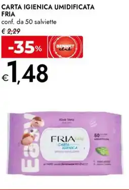 Bennet Carta igienica umidificata FRIA offerta