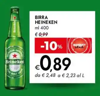 Bennet Birra HEINEKEN offerta