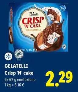 Lidl GELATELLI Crisp 'N' cake offerta