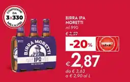 Bennet Birra IPA MORETTI offerta