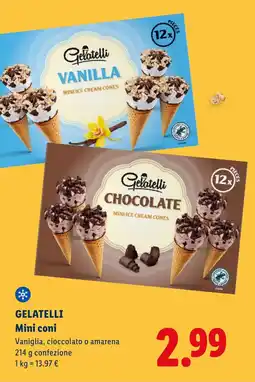 Lidl GELATELLI Mini coni offerta