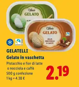Lidl GELATELLI Gelato in vaschetta offerta