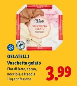 Lidl GELATELLI Vaschetta gelato offerta
