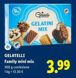 Lidl GELATELLI Family mini mix offerta