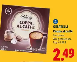 Lidl GELATELLI Coppa al caffè offerta