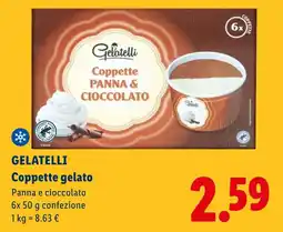 Lidl GELATELLI Coppette gelato offerta