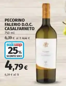 Coop Superstore Pecorino falerio D.O.C. CASALFARNETO offerta