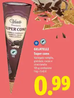 Lidl GELATELLI Super cono offerta