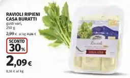 Coop Superstore Ravioli ripieni CASA BURATTI offerta