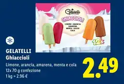 Lidl GELATELLI Ghiaccioli offerta