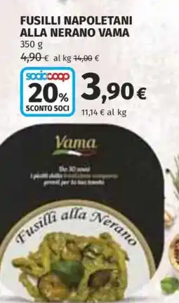 Coop Superstore Fusilli napoletani alla nerano VAMA offerta
