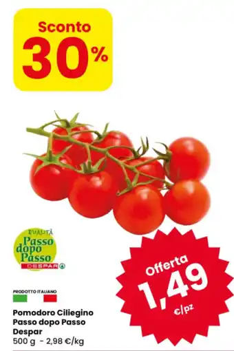 Eurospar Pomodoro Ciliegino Passo dopo Passo Despar offerta