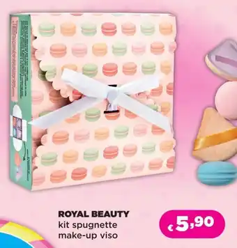 ROYAL BEAUTY kit spugnette make-up viso