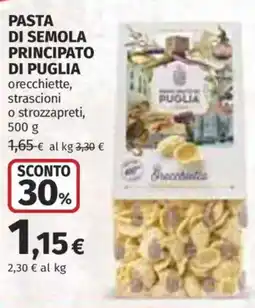 Coop Superstore Pasta di semola principato di puglia offerta