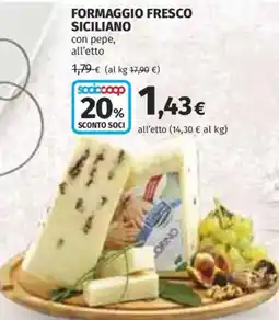 Coop Superstore Formaggio fresco siciliano offerta