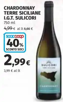 Coop Superstore Chardonnay terre siciliane I.G.T. SULICORI offerta