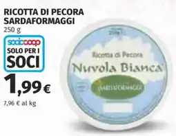 Coop Superstore Ricotta di pecora SARDAFORMAGGI offerta