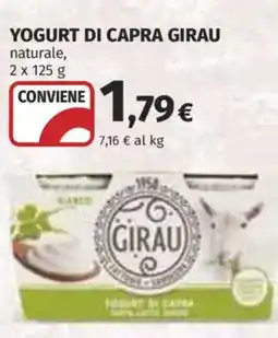 Coop Superstore Yogurt di capra GIRAU offerta