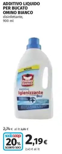 Coop Superstore Additivo liquido per bucato OMINO BIANCO offerta