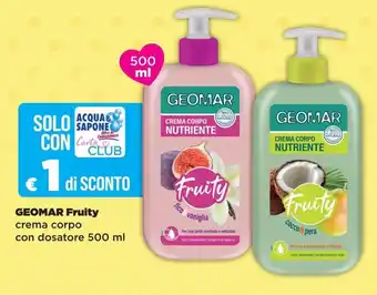 GEOMAR Fruity crema corpo con dosatore