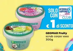 Acqua & Sapone GEOMAR Fruity scrub corpo vaso offerta