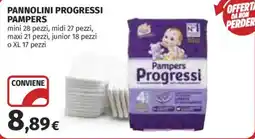 Coop Superstore Pannolini progressi PAMPERS offerta