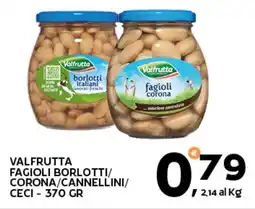 Extra Supermercati Valfrutta fagioli borlotti/ corona/cannellini/ ceci offerta