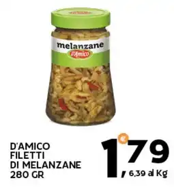 Extra Supermercati D'amico filetti di melanzane offerta
