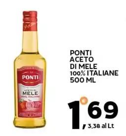 Extra Supermercati Ponti aceto di mele 100% italiane offerta