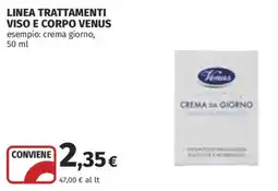 Coop Superstore Linea trattamenti viso e corpo VENUS offerta