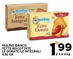 Extra Supermercati Mulino bianco fette biscottate le dorate/le integrali offerta